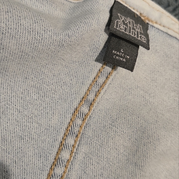 Wild Fable Denim Crop Floral Top - Picture 6 of 6